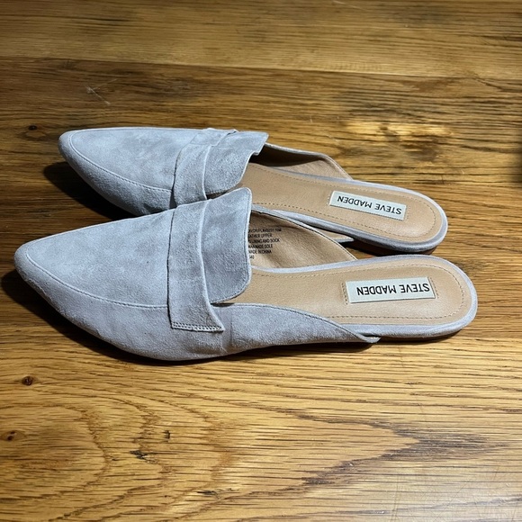 Steve Madden Pearl Winkle (Blue/Gray) Women's Mules Size 10M - Picture 5 of 7